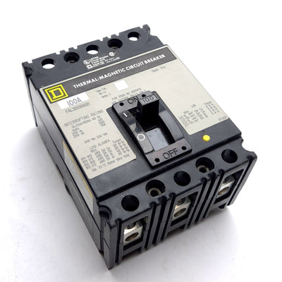 New Schneider Electric FAL321001021 Circuit Breaker, Molded Case, 240-VOLT 100-AMP