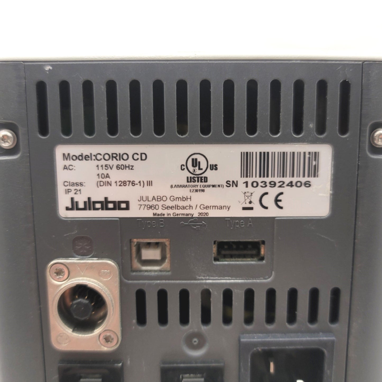 Used Julabo Corio CD-BC4 Heating Circulator With Stainless Steel Tank 20-150°C 115VAC