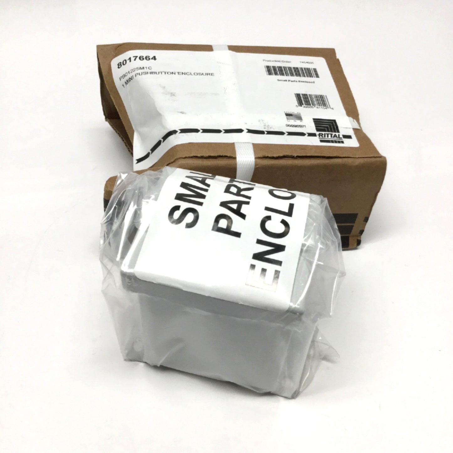 New Rittal 8017664 Mini NEMA Pushbutton Enclosure Box Station, 1-Hole, Ø22.5mm