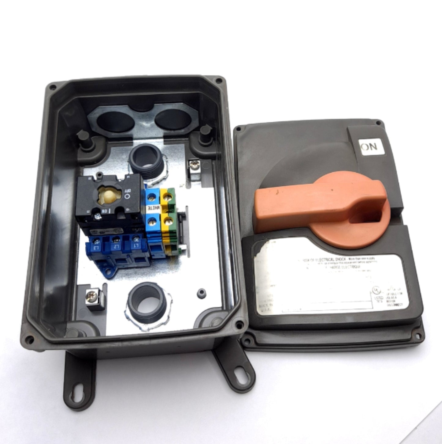 Used Pass & Seymour PS30-SSAX Non-Fusible Circuit-Lock Disconnect Switch 30A 600VAC