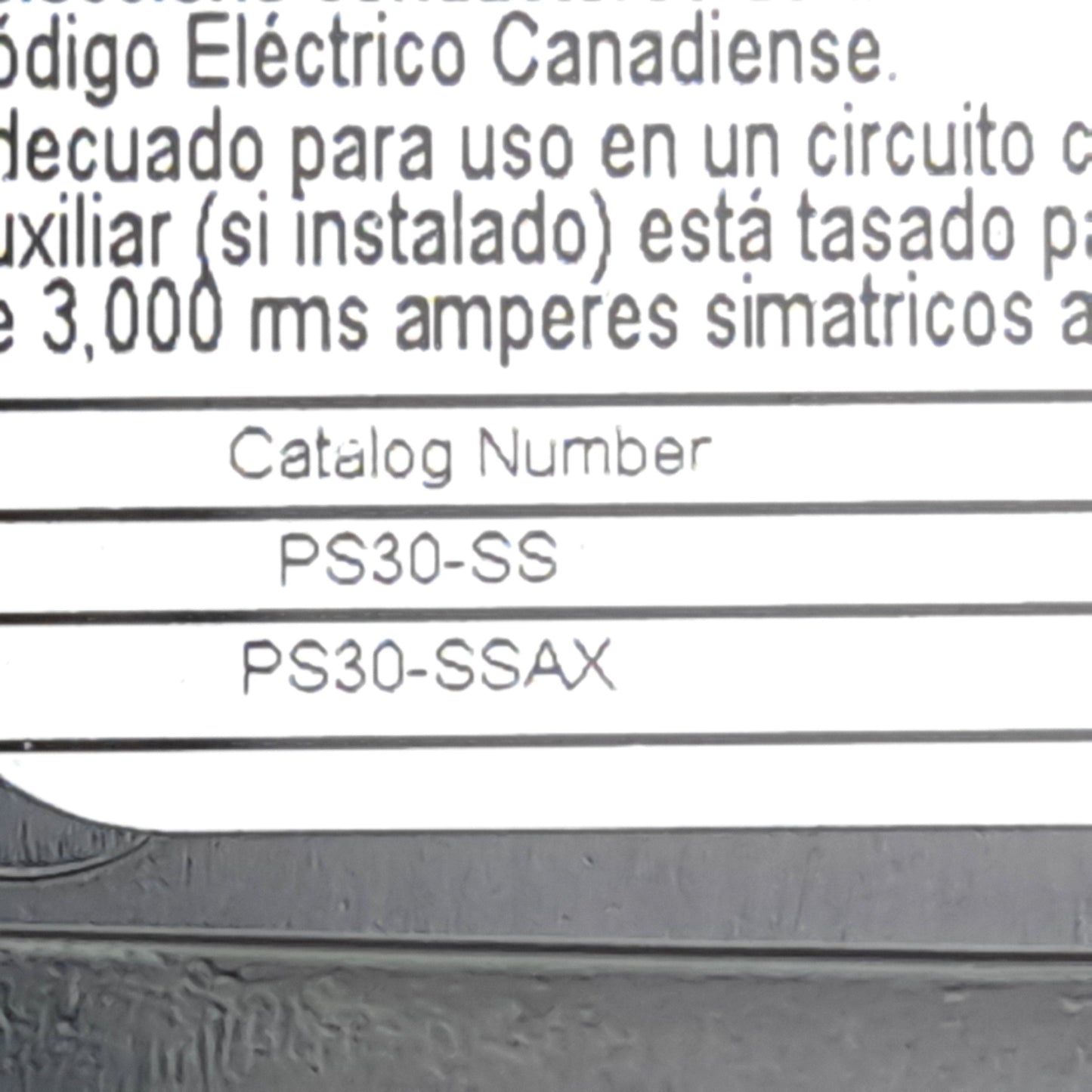Used Pass & Seymour PS30-SSAX Non-Fusible Circuit-Lock Disconnect Switch 30A 600VAC