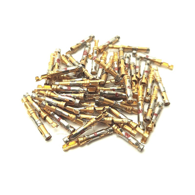 New Lot of 50 Amphenol 1-66109-6 Multimate III+ Gold Connector Socket 24-26AWG Crimp