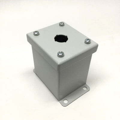 New – Open box Rittal 8017664 Mini NEMA Pushbutton Enclosure Box Station, 1-Hole, Ø22.5mm