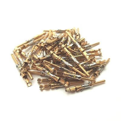 New Lot of 50 Amphenol 1-66103-7 Multimate III+ Connector Pin, Male, 20-24AWG, Crimp