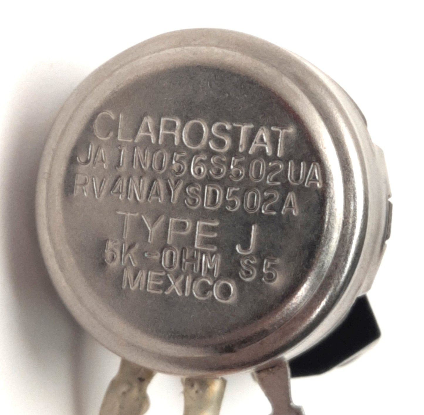 Used Honeywell JA1N056S502UA Clarostat Rotary Potentiometer 2.25W, 5k Ohm, J Series