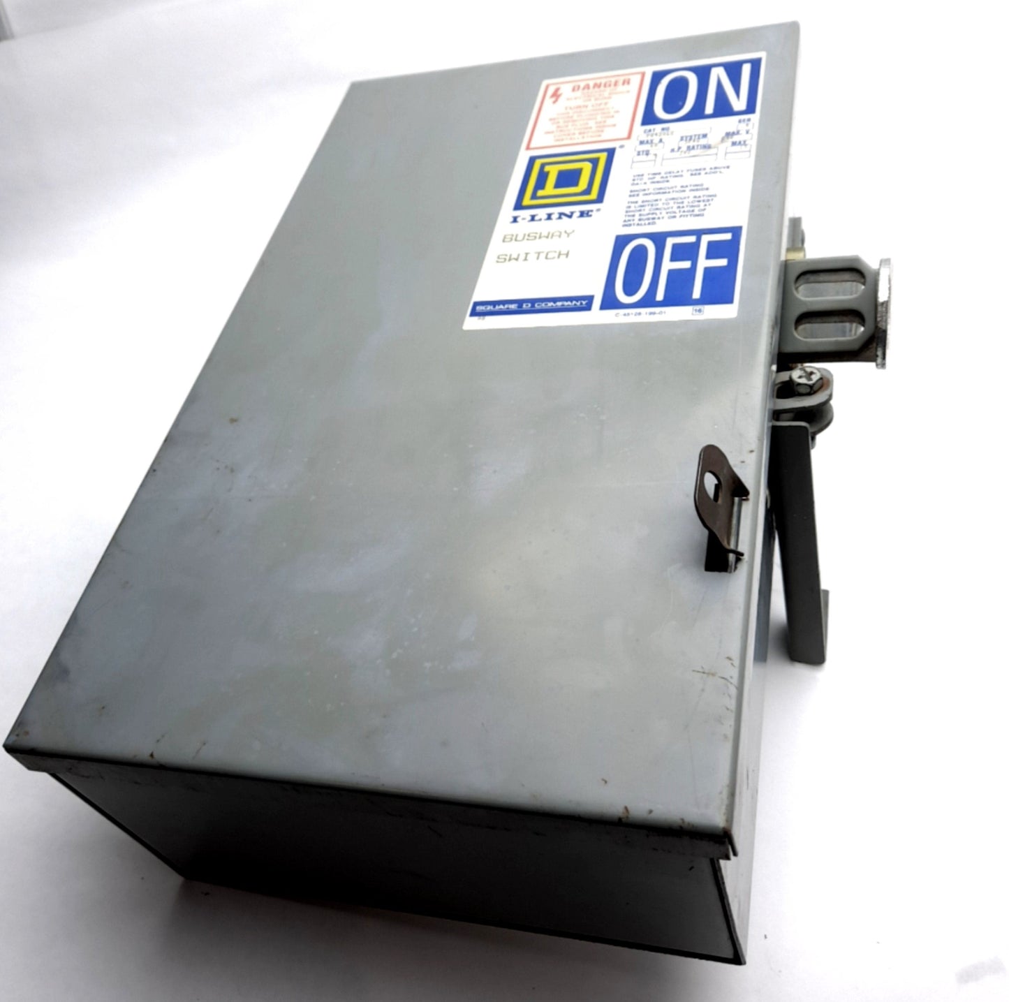 Used SQUARE D PQ4206G Busway Plug In Enclosure: 60 A Amps, 120/208/240V AC, PQ, H/K/R
