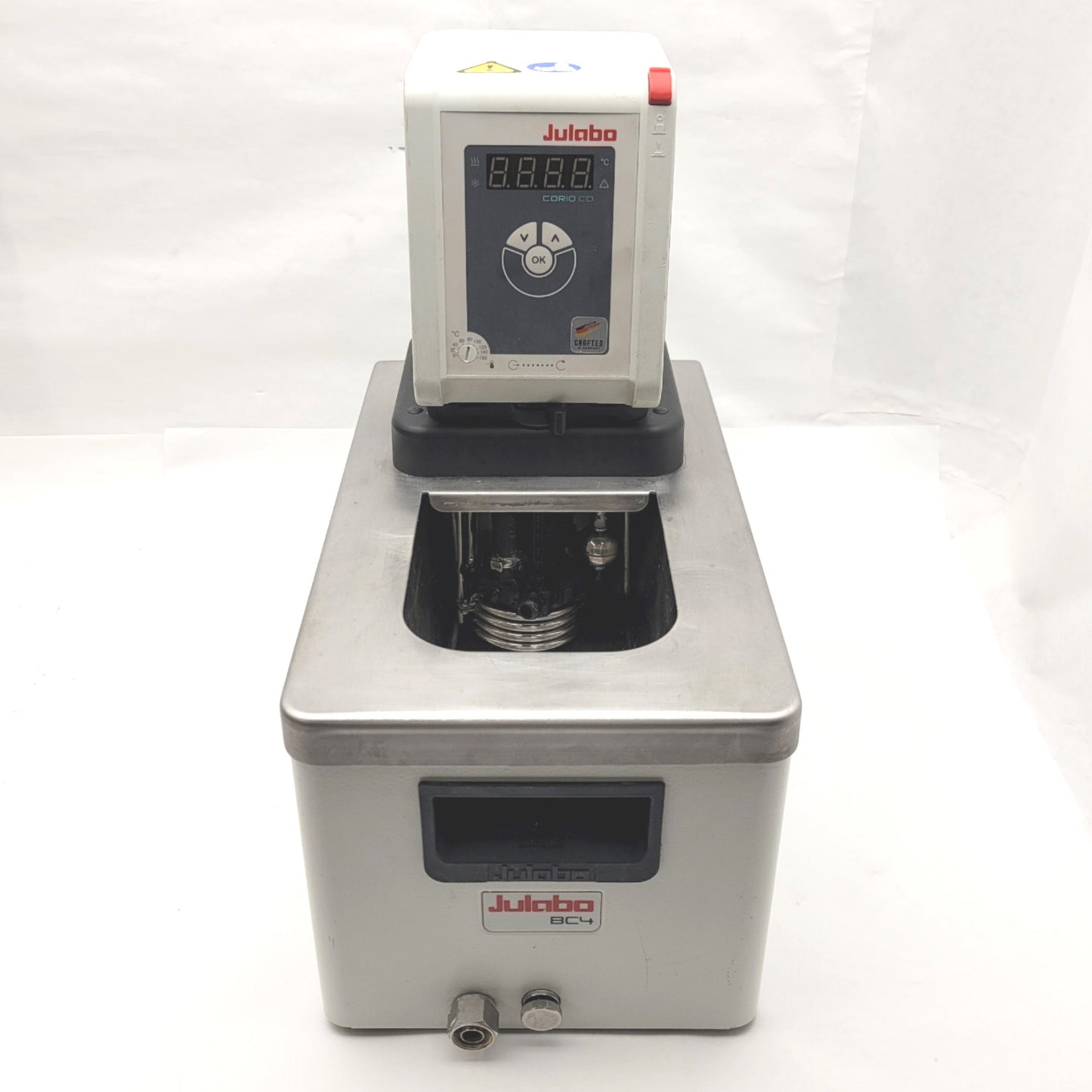 Used Julabo Corio CD-BC4 Heating Circulator With Stainless Tank 20-150°C, 115VAC 10A