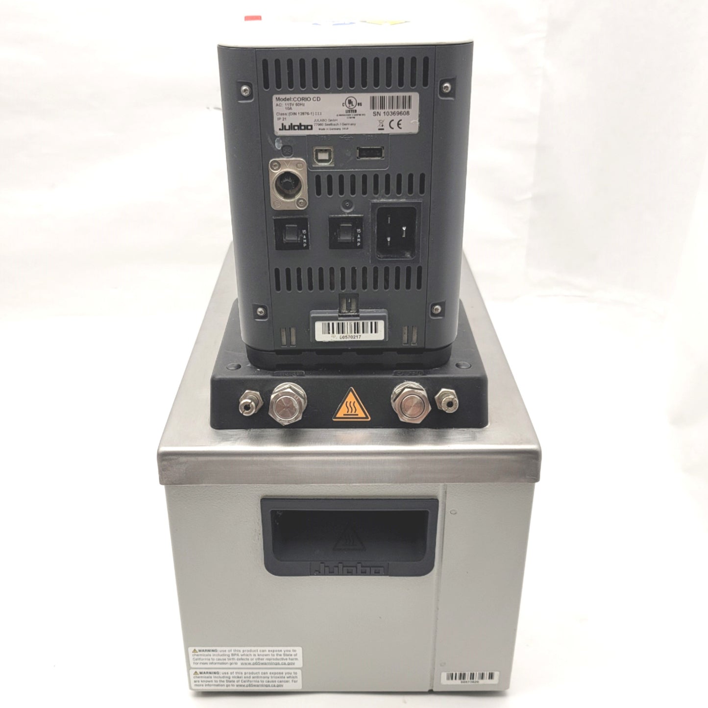 Used Julabo Corio CD-BC4 Heating Circulator With Stainless Tank 20-150°C, 115VAC 10A