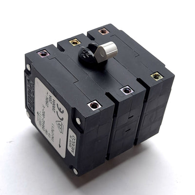 Used Airpax IEG111-28642-002-V Sensata Circuit Breaker, 250V AC 20A, 2 Poles, 2kA
