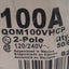Used Square D QOM10VHCP Main Circuit Breaker 100A, 2Pole, 120/240v AC, Bolt-On Mount
