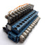 Used MAC 45A-MAJ-DDAJ-2KE Solenoid Valves (x12) & Manifold, 24V Coil, Missing Knobs