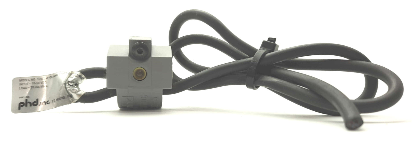 Used phd 17503-2 Proximity Switch, NPN Sink 10-30VDC 20mA, 3-Wire, 18" Cable w/Mount