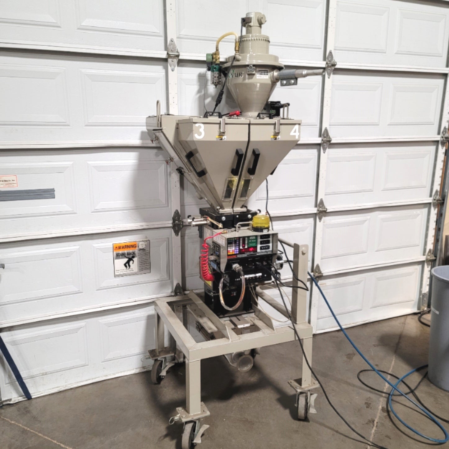 Used Conair Maguire GB/WSB 140 4-Hopper Weigh Scale Blender With Conair Loader 115VAC