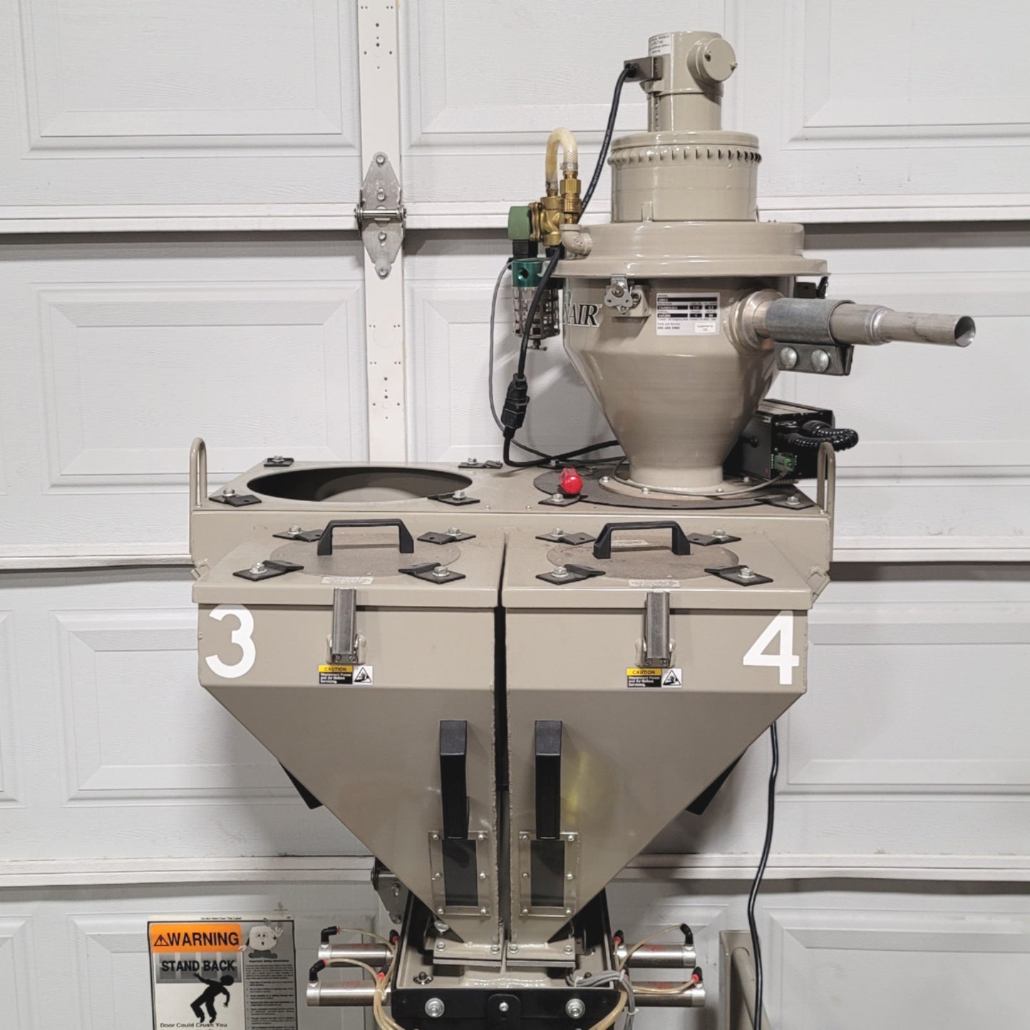 Used Conair Maguire GB/WSB 140 4-Hopper Weigh Scale Blender With Conair Loader 115VAC