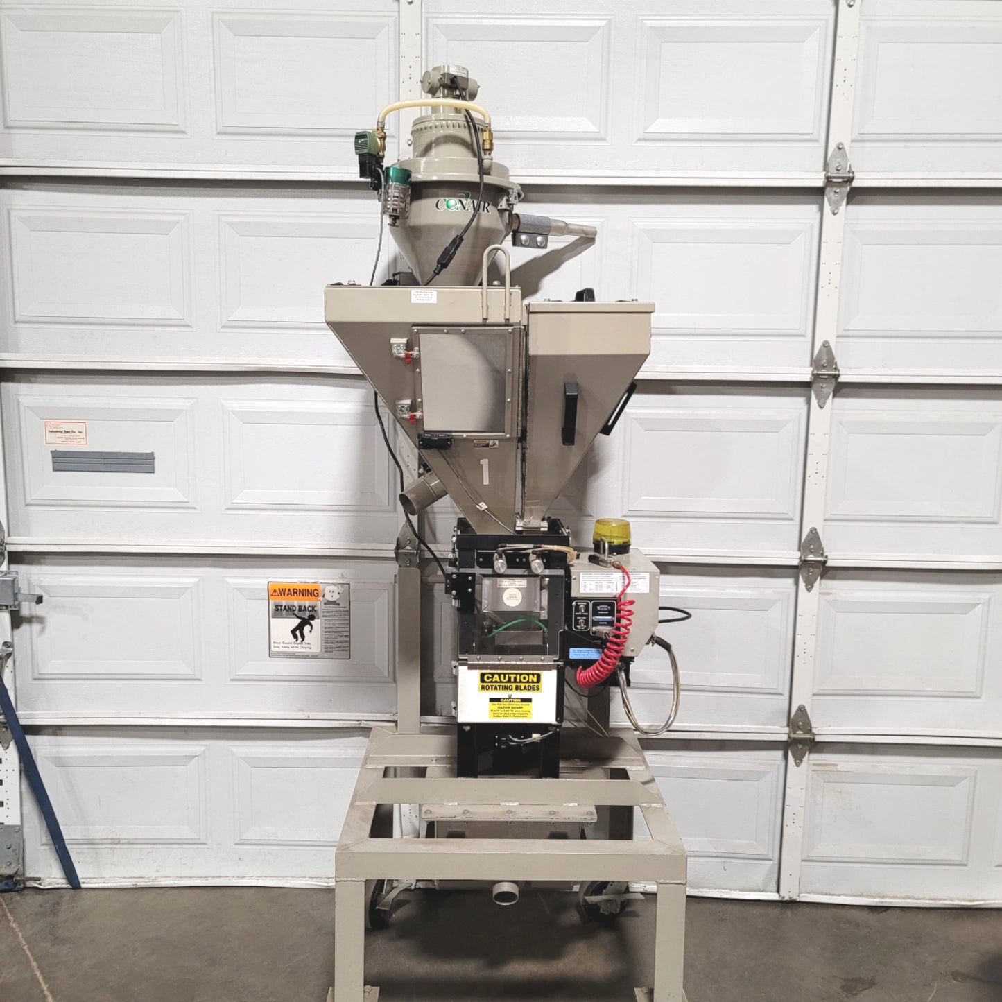 Used Conair Maguire GB/WSB 140 4-Hopper Weigh Scale Blender With Conair Loader 115VAC