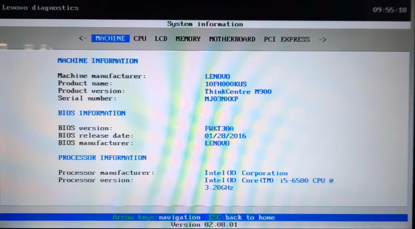 Used Lenovo ThinkCentre M900 10FH Desktop Computer i5-6500 3.2GHz 8GB RAM *No HDD*