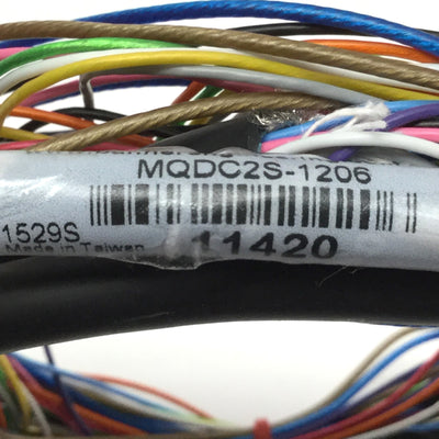 Used Banner MQDC2S-1206 Single-Ended Cordset Cable, M12 12-Pin Connector, *Cut*