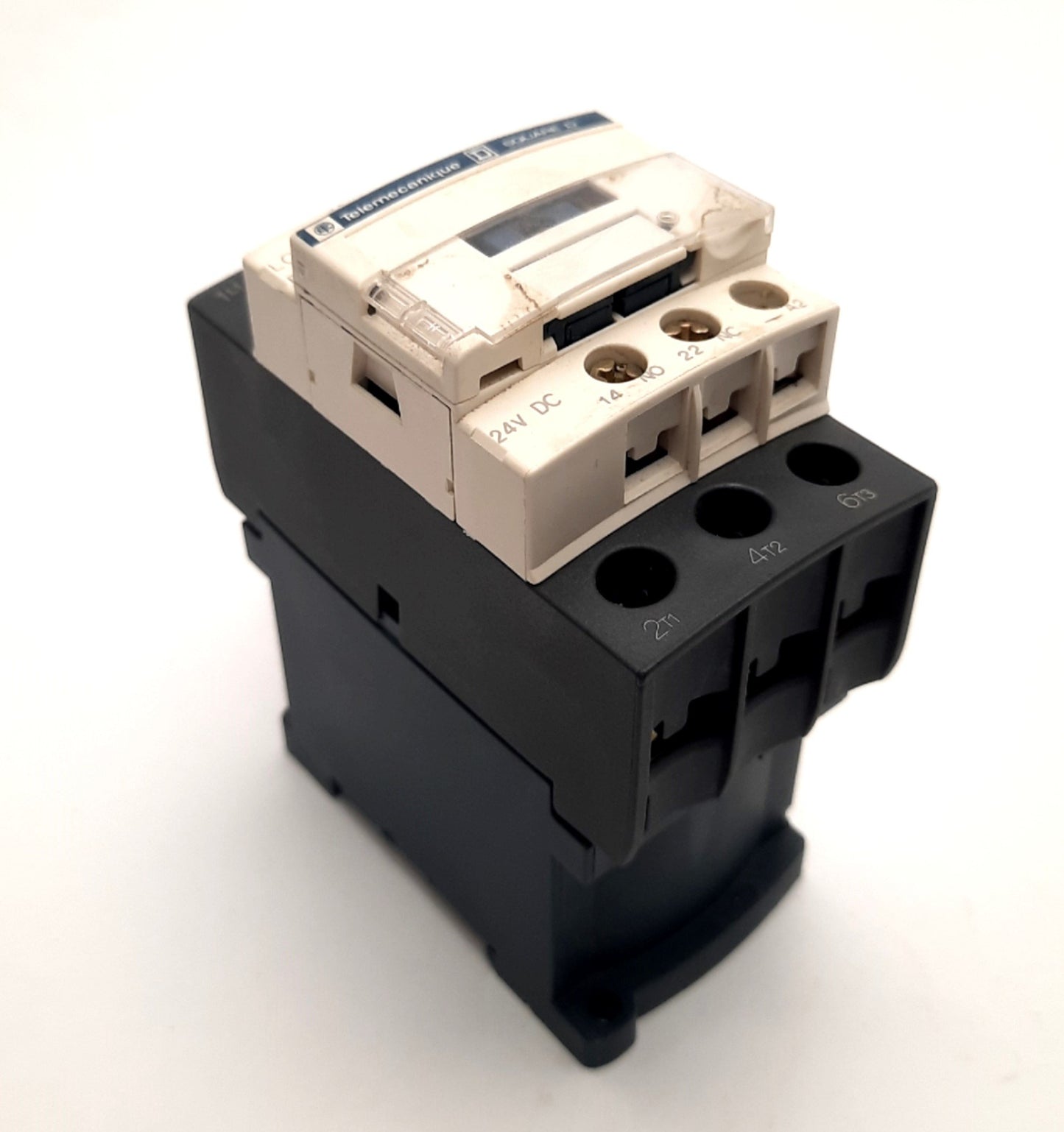 Used Schneider Electric LC1D25BD Contactor 24v DC Coil, 25A, 600v AC Max, W/ Diode