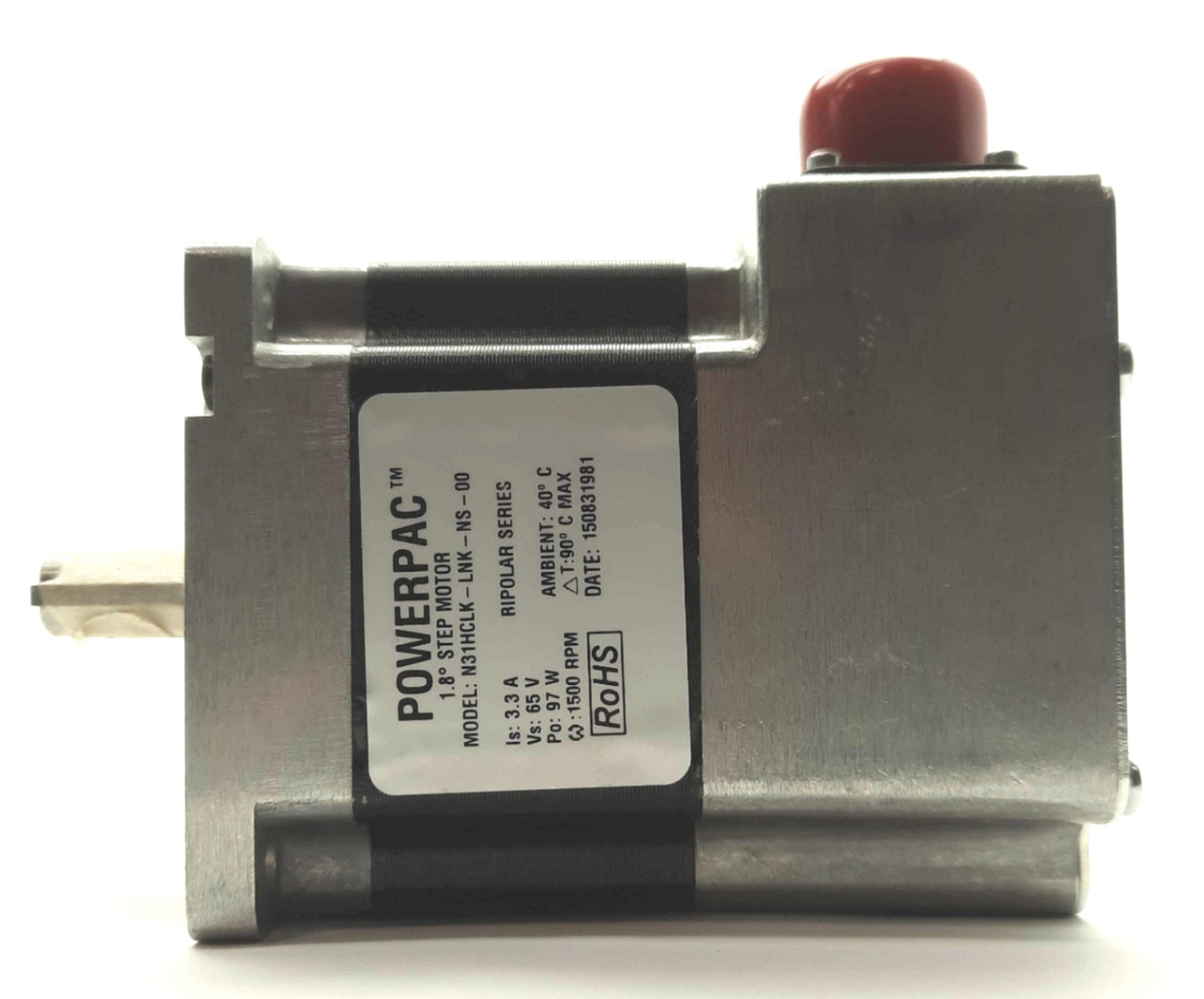 New Kollmorgen N31HCLK-LNK-NS-00 Stepper Motor, 1.8°, 4.69Nm, 65VDC 3.3A, NEMA 34