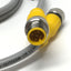 Used Cognex CCB-M12LTF-01 In-Sight Vision Light Power/Strobe Control Cable, M12 5-Pin