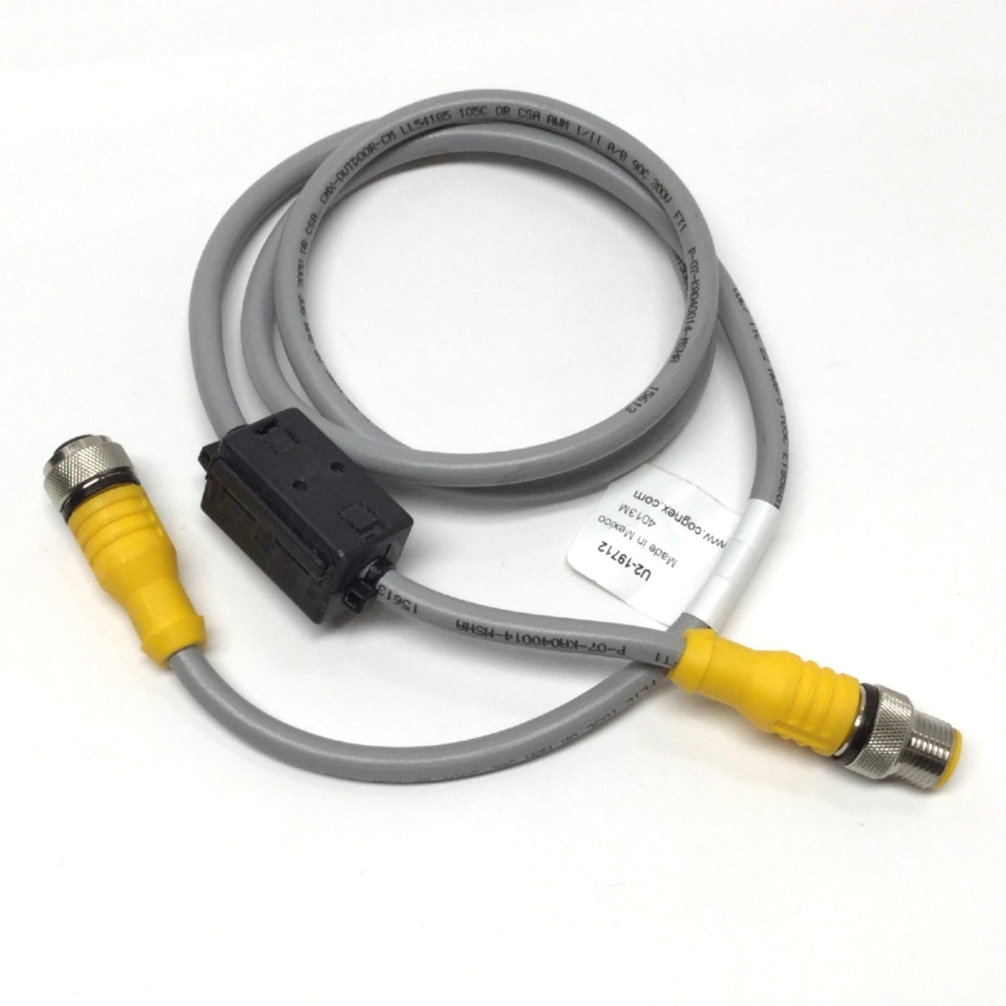 Used Cognex CCB-M12LTF-01 In-Sight Vision Light Power/Strobe Control Cable, M12 5-Pin