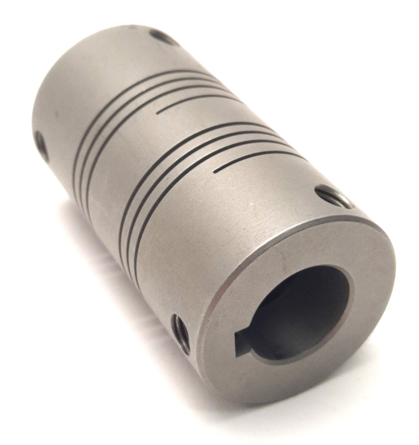 Used Helical MC7125-20-20 Flexible Coupling 5/8" Bore w/ Keyway, *Missing Set Screws*