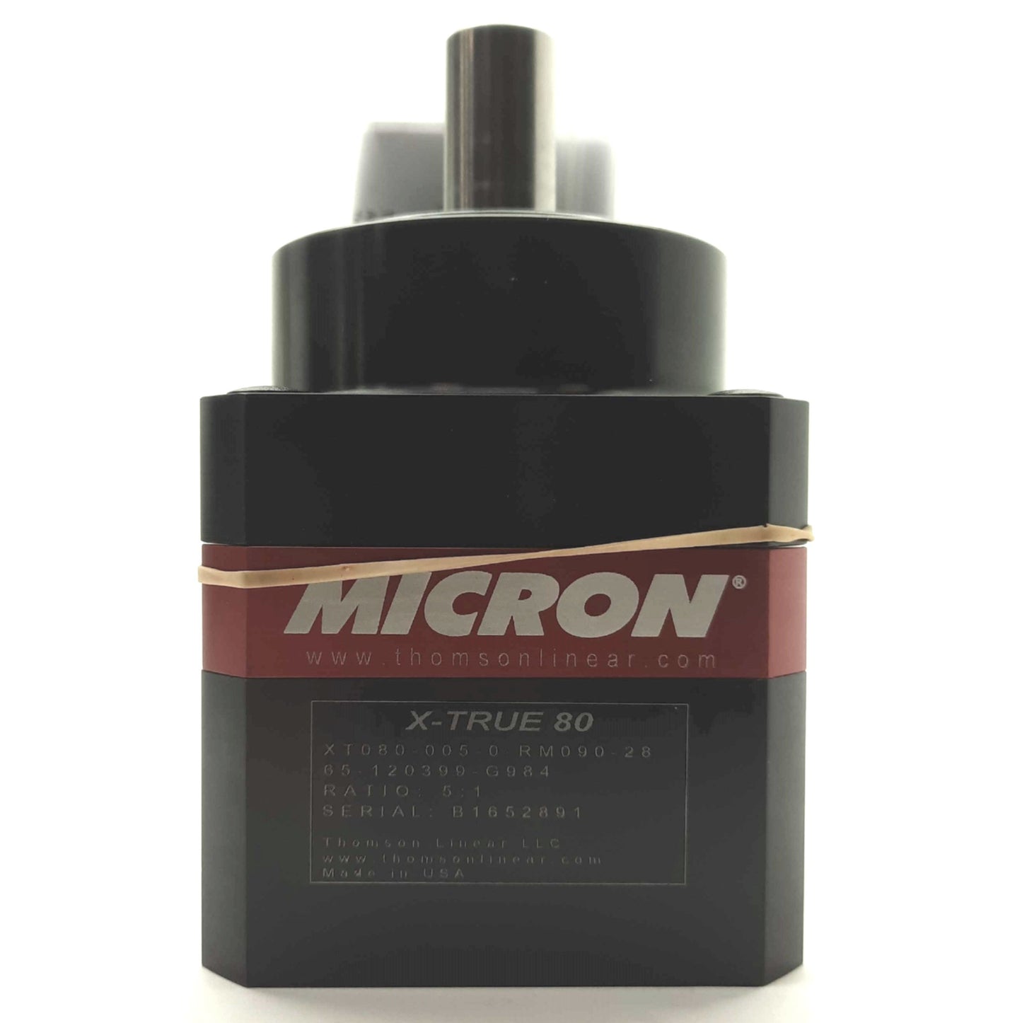 New Micron XT080-005-0-RM090-28 Planetary Gearhead 5:1 13arc-min 164.8Nm 80mm Frame