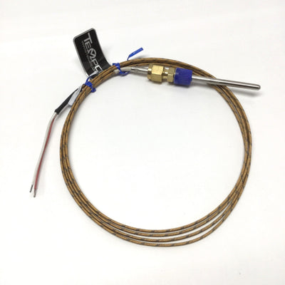 New – Open box Tempco TCP60199 Compression Fitting Thermocouple, Type J, Ø3/16" x 4", 6ft Leads