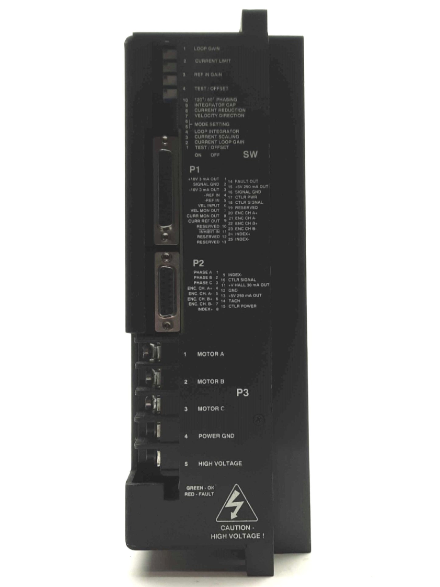 Used Advanced Motion Controls B100A40 Servo Amplifier, 19kW, 50A Cont, 60-400VDC