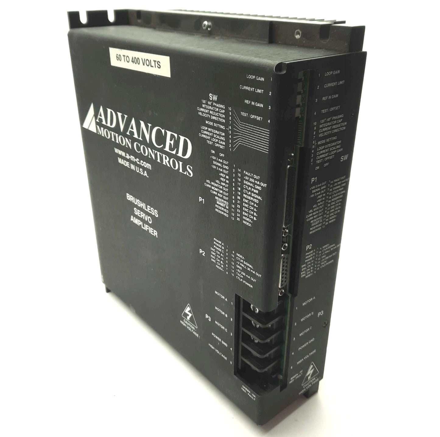 Used Advanced Motion Controls B100A40 Servo Amplifier, 19kW, 50A Cont, 60-400VDC