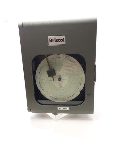 New Emerson Bristol 410887B02 Chart Recorder Voltage 120V 5A, Calibration 0-5A