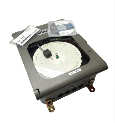 New Emerson Bristol 410887B02 Chart Recorder Voltage 120V 5A, Calibration 0-5A