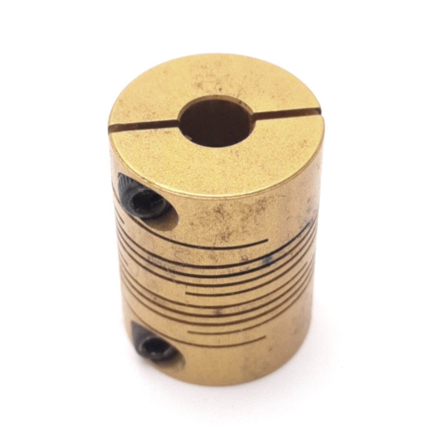 Used Lovejoy ADB 4-1/4x1/4 Aluminum Flexible Coupling 1/4" Bore, 3/4" OD, 1" Length