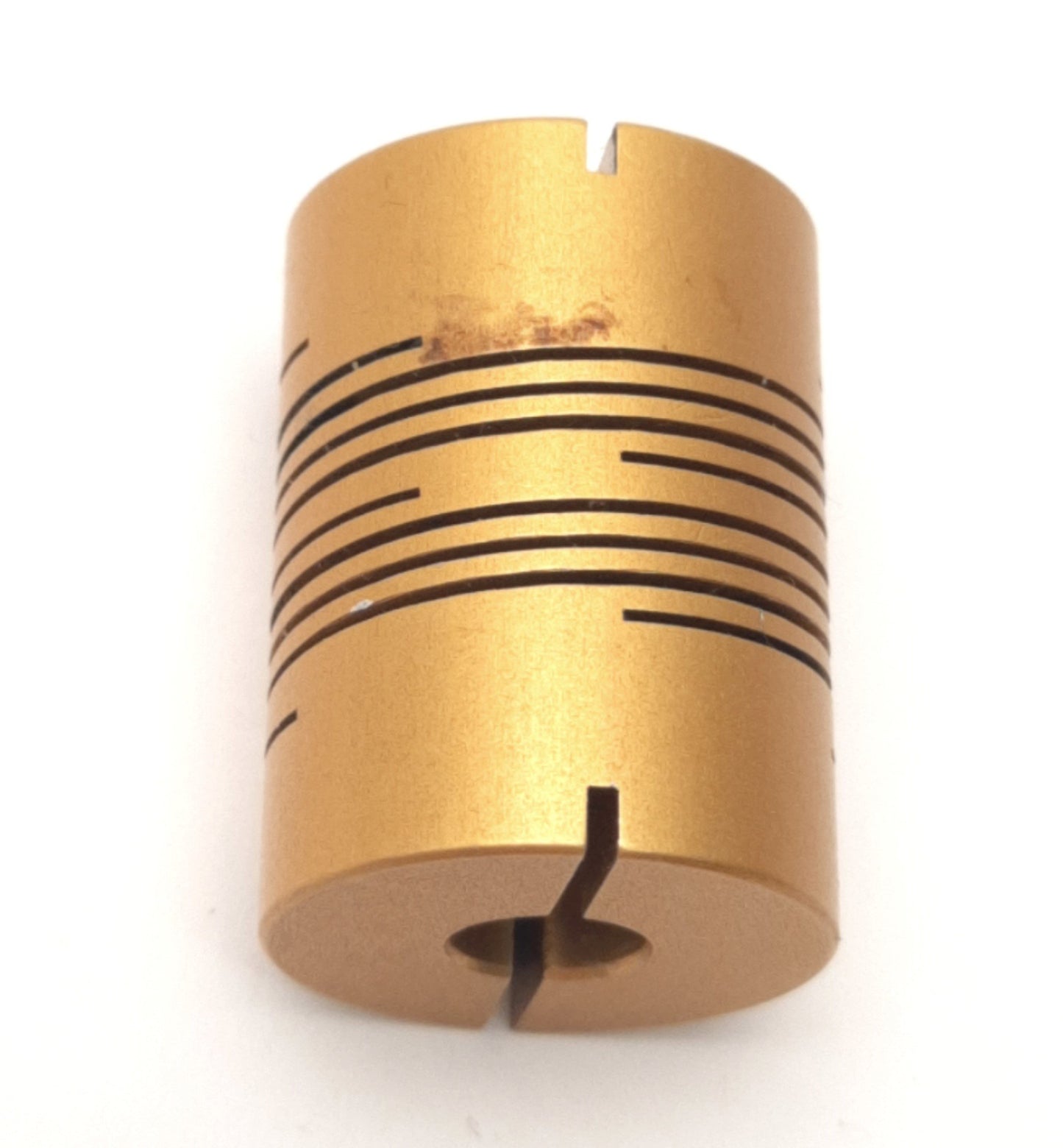 Used Lovejoy ADB 4-1/4x1/4 Aluminum Flexible Coupling 1/4" Bore, 3/4" OD, 1" Length