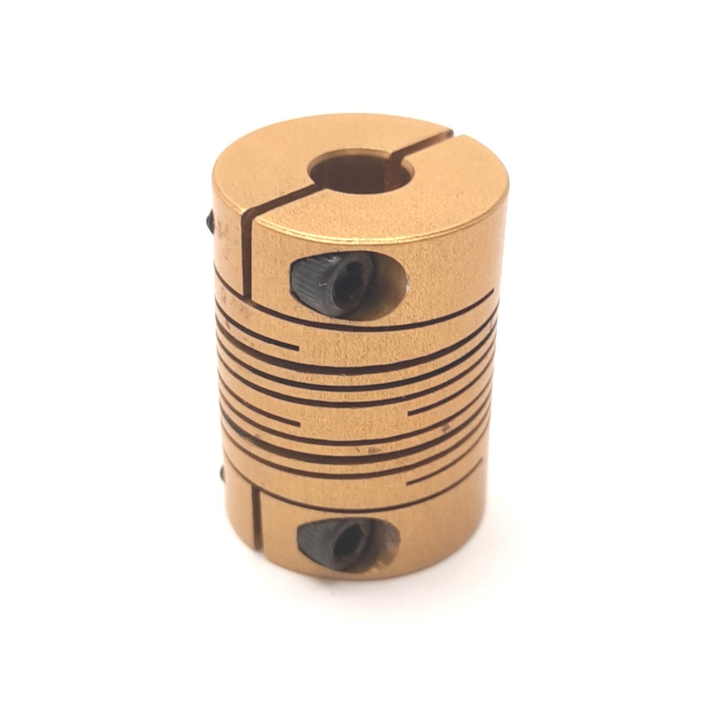 Used Lovejoy ADB 4-1/4x1/4 Aluminum Flexible Coupling 1/4" Bore, 3/4" OD, 1" Length