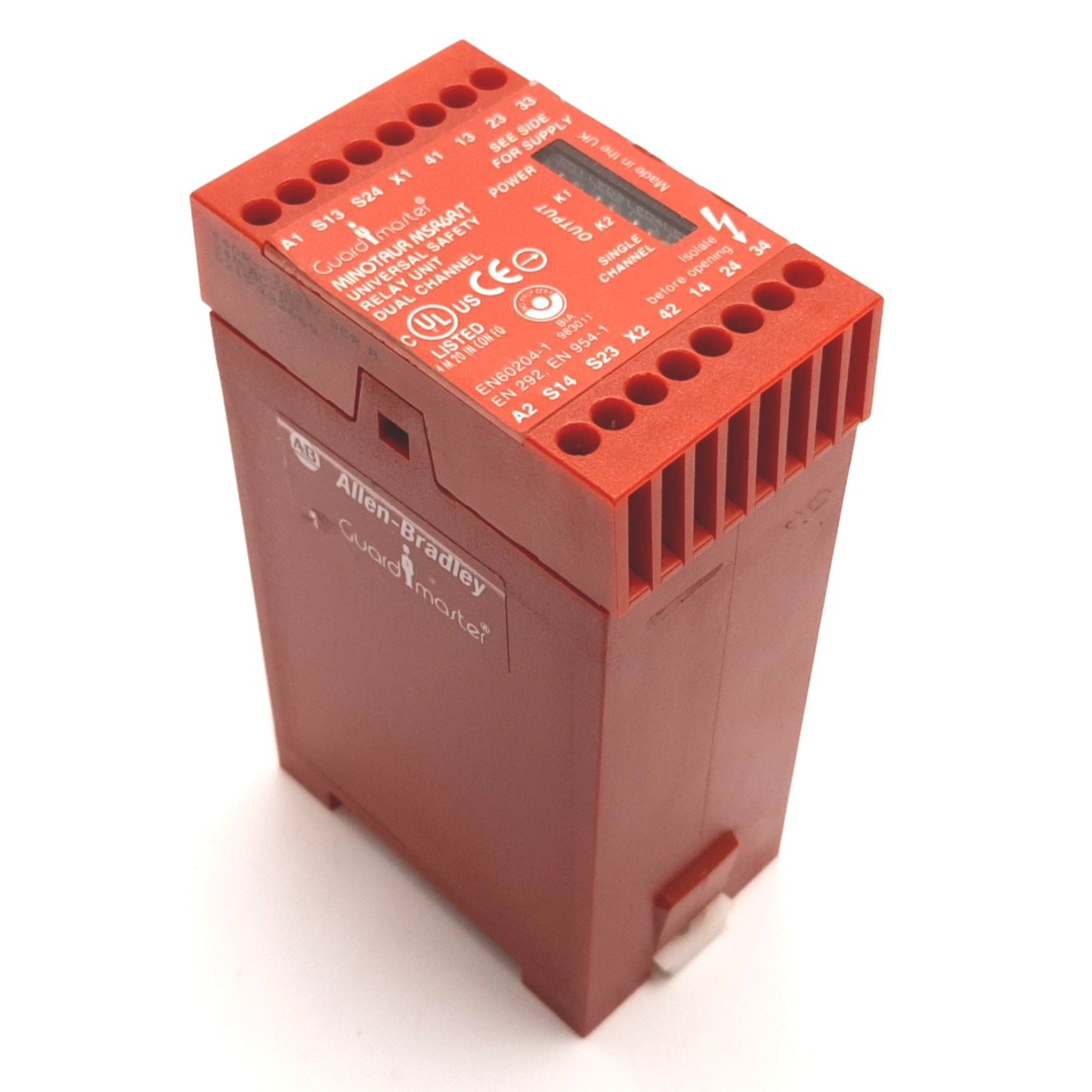 Used Allen Bradley 440R-C23017 MSR6R/T Guardmaster Minotaur Safety Relay, 24VAC/DC