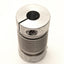 Used Jakob MKM 2 - 1/4" - 3/8" Metal Bellows Coupler 1/4" x 3/8" Bores, 43mm Length