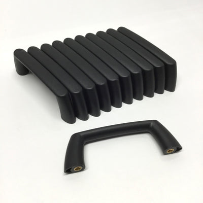 New – Open box Lot of 11 Elesa 137901 Black Matte Plastic Bridge Pull Handles, 88mm Center, M5