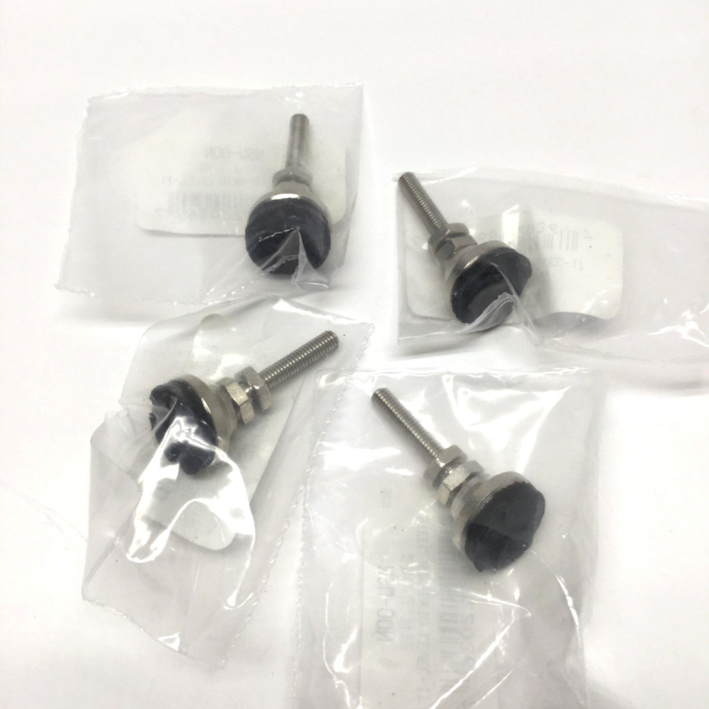 New Lot of 4 S&W NSW-00N Level-It Leveling Foot Mounts, Nickel-Plated, 10-32 Stud