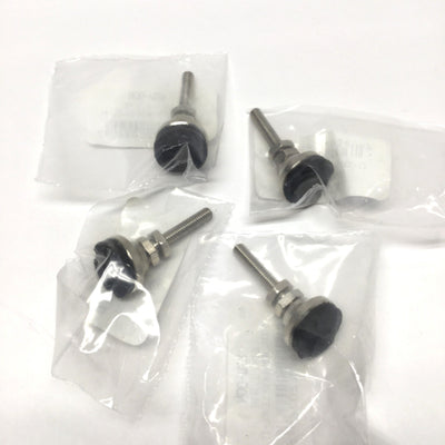 New Lot of 4 S&W NSW-00N Level-It Leveling Foot Mounts, Nickel-Plated, 10-32 Stud
