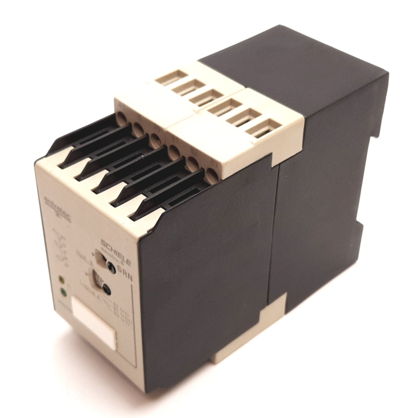 Used Entrelec SRN mecotron Current Monitoring Relay, Coil 220-240VAC, 2 SPDT Contacts