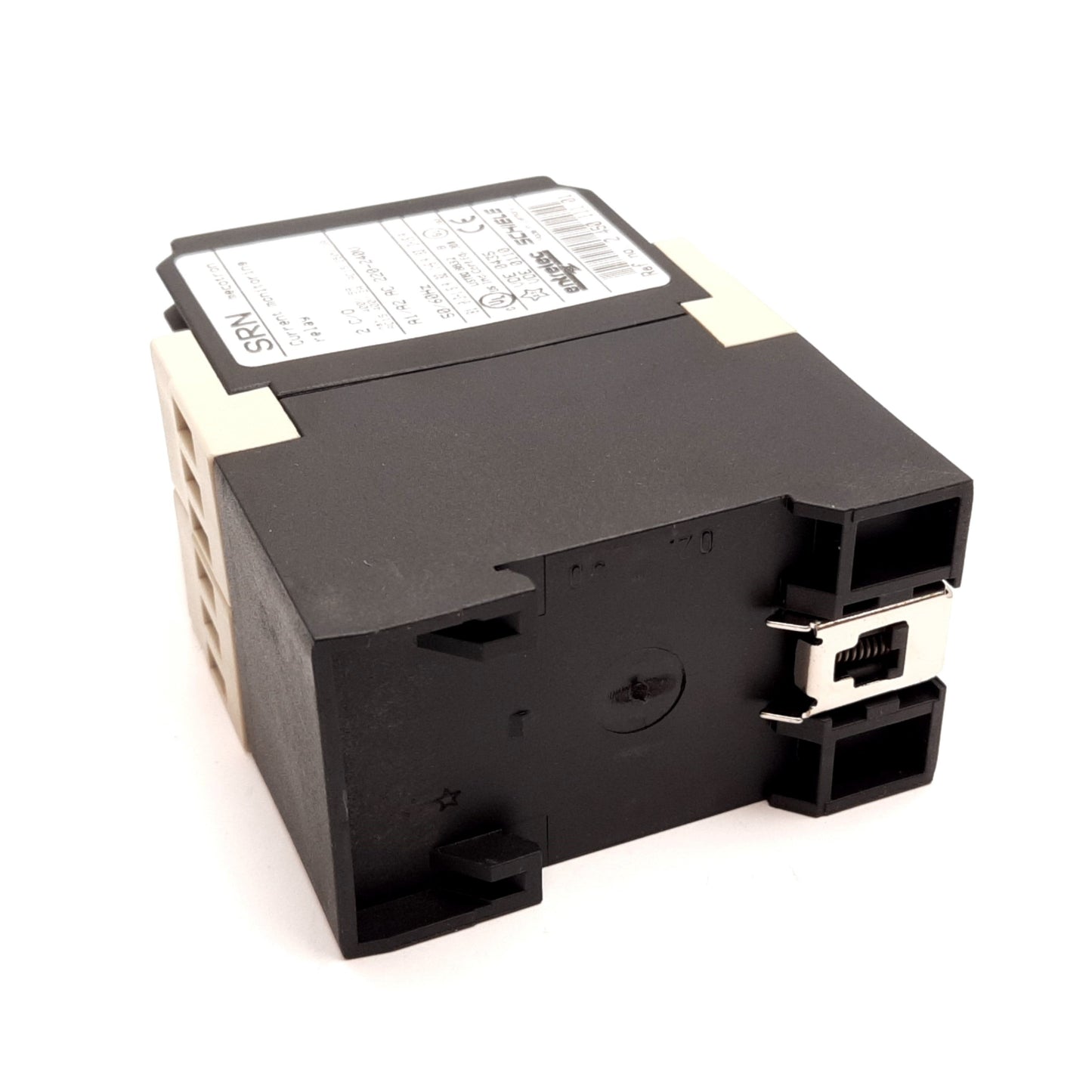 Used Entrelec SRN mecotron Current Monitoring Relay, Coil 220-240VAC, 2 SPDT Contacts
