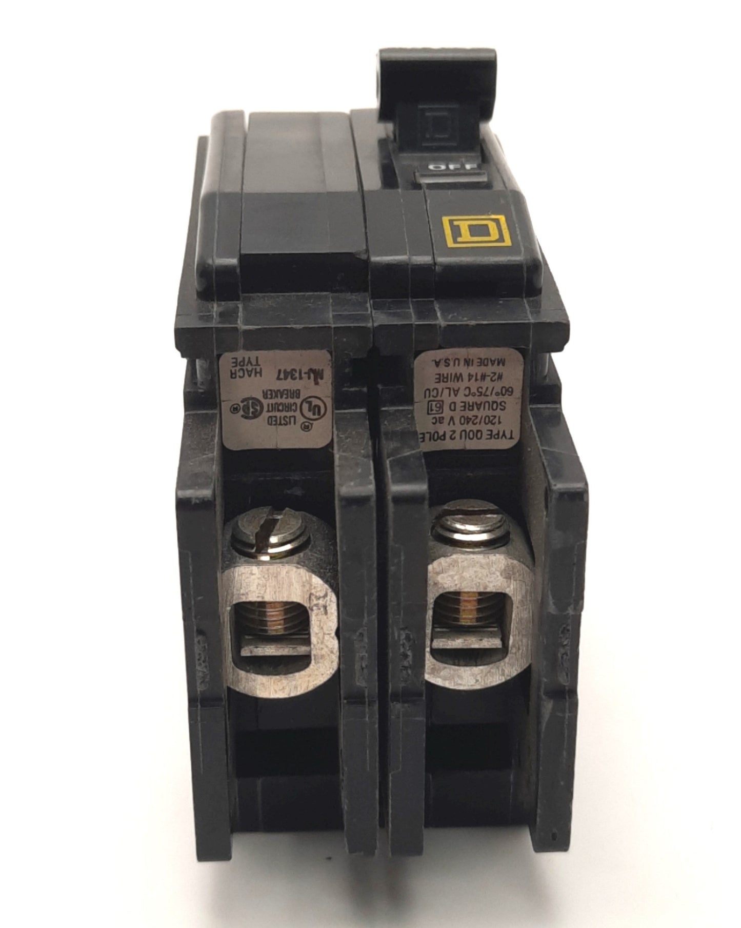 Used Schneider Electric QOU220 Square D Circuit Breaker 20A 120/240V, 2-Poles