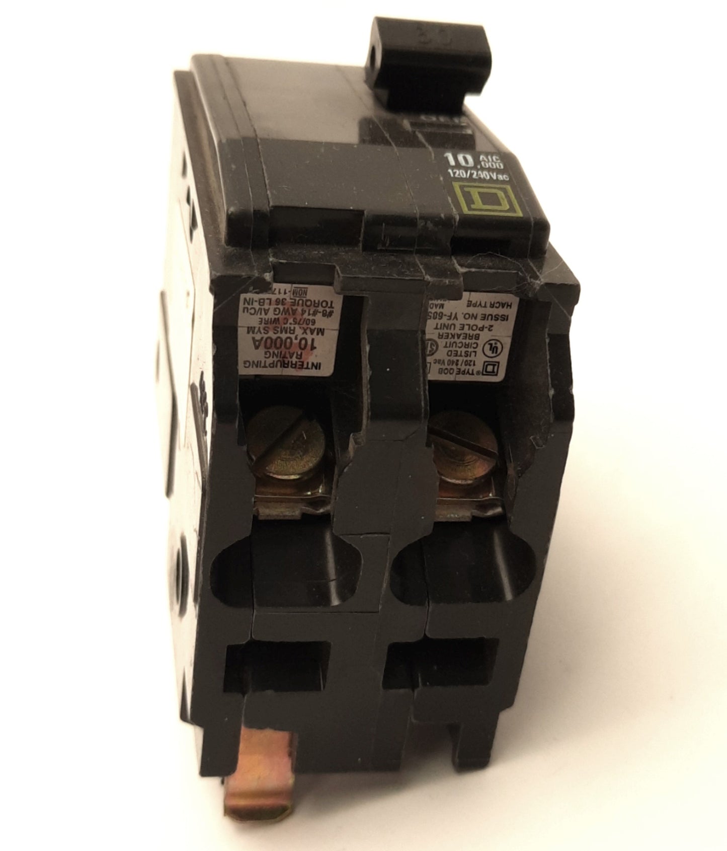 Used Schneider Electric QOB230 Square D Circuit Breaker 30A, 120/240VAC, 2-Pole