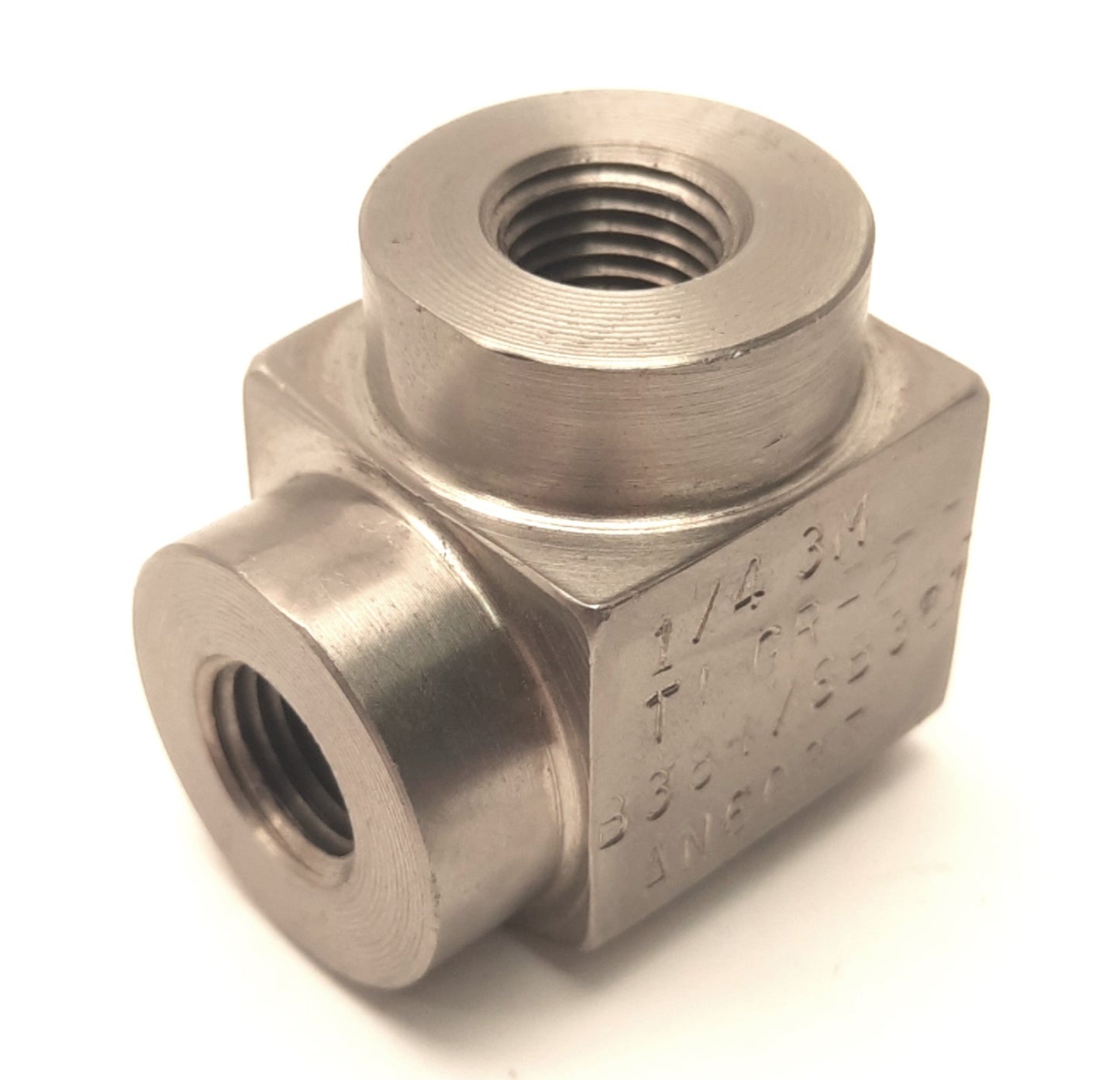 Used Tico Titanium Inc 3000# Threaded Elbow Fitting, 1/4" NPT, 90 Degrees, GR-2