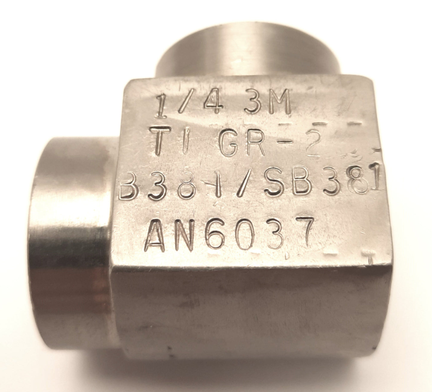Used Tico Titanium Inc 3000# Threaded Elbow Fitting, 1/4" NPT, 90 Degrees, GR-2