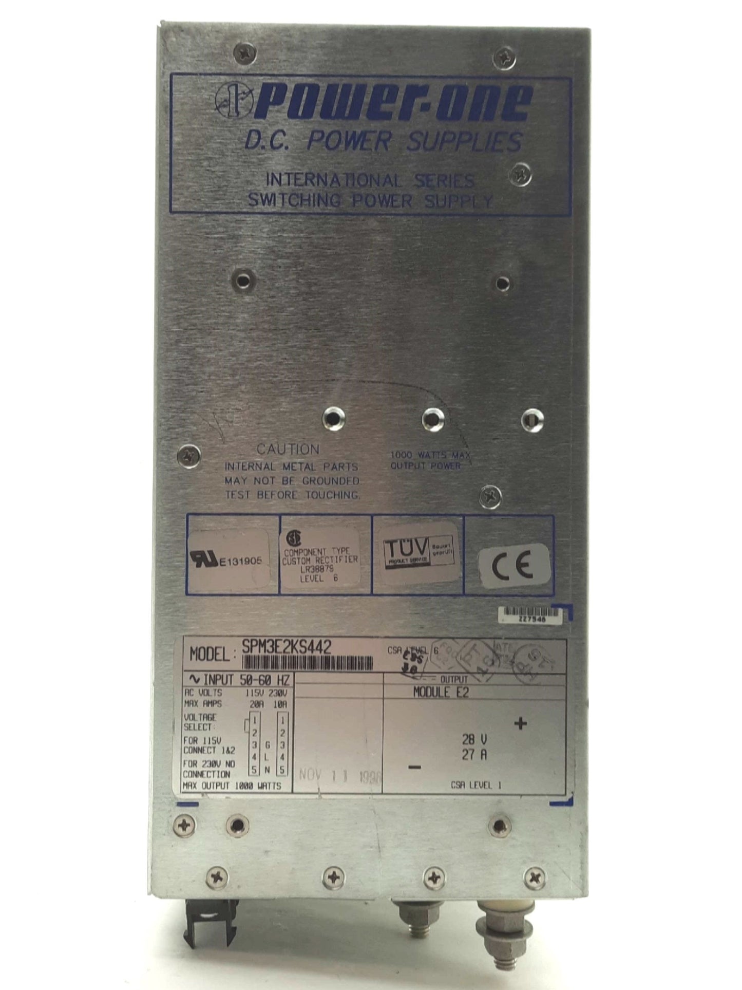 Used Synrad DC-2 LASER Power Supply, Out: 30VDC 16A In: 90-132/175-264VAC 9A 50/60Hz