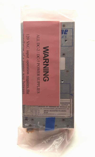 New Synrad DC-5 LASER Power Supply, Out: 30VDC 33A In: 120/240VAC 20A 50/60Hz