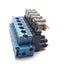 Used MAC 45A-MAJ-DDAJ-2KE Solenoid Valve x6 With Manifold, Rating: 24VDC 5.4 Watts