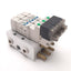 Used TPC DV1140 Solenoid Valves (x3) with Manifold, 24VDC Coil, 5-Port 2-Position